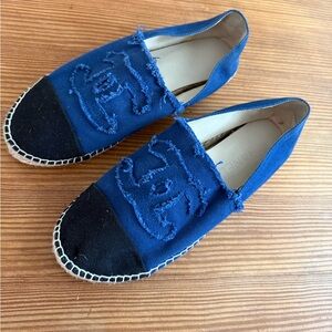 Chanel Indigo/Black Espadrilles